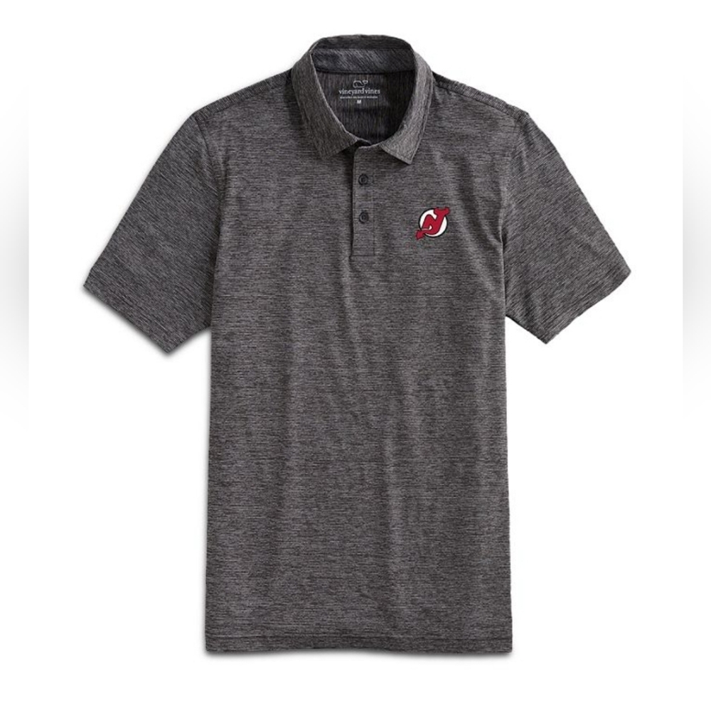 Vineyard Vines x NHL Men New Jersey Devils Destin Polo